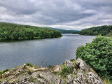 Le lac de Guerlédan, dans le Morbihan